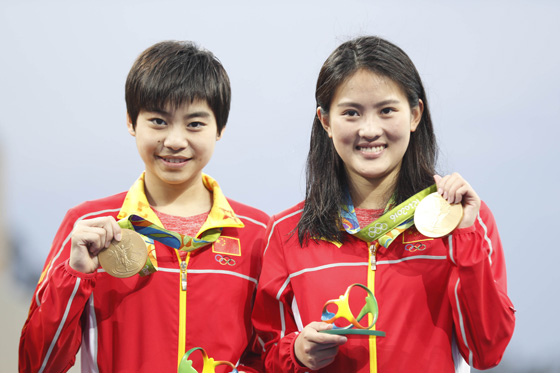 陈若琳/刘蕙瑕稳夺女子双人10米台冠军
