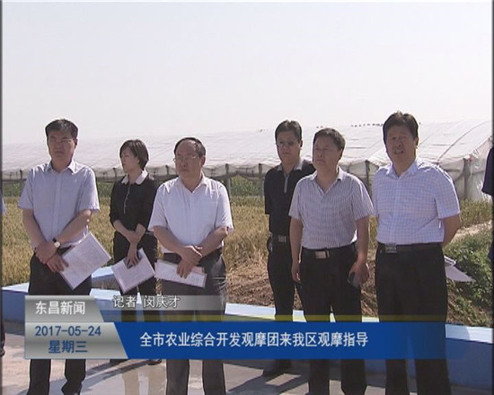 全市农业综合开发观摩团来我区观摩指导