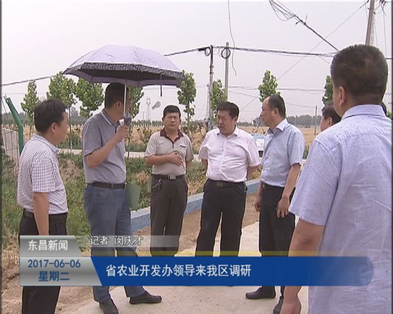 省农业开发办领导来我区调研