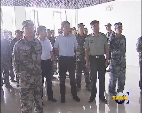 董智奎一行来我区观摩基层武装部规范化建设工作