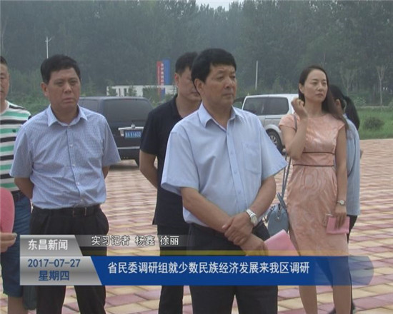 省民委调研组就少数民族经济发展来我区调研