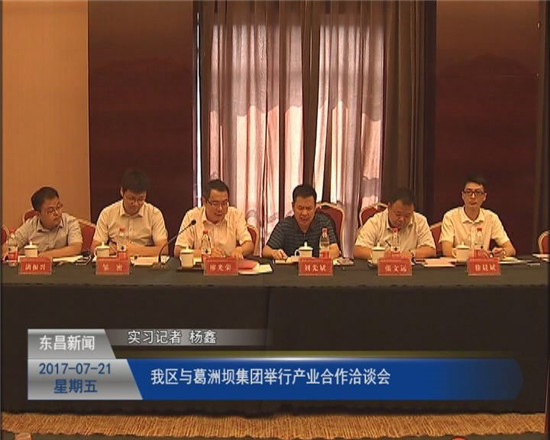 我区与葛洲坝集团举行产业合作洽谈会