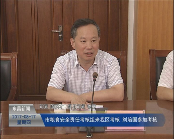 市粮食安全责任考核组来我区考核  刘培国参加考核