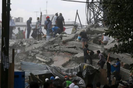 外媒：墨西哥中部强震已经造成至少134人死亡