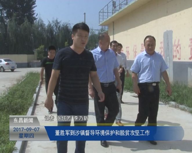 董胜军到沙镇督导环境保护和脱贫攻坚工作