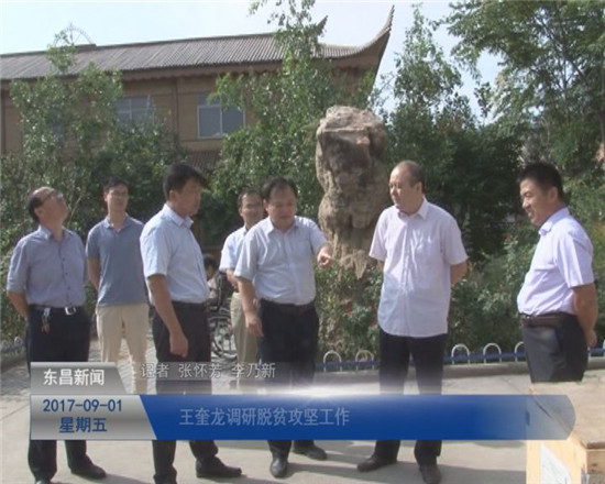 王奎龙调研我区脱贫攻坚工作