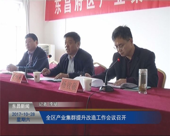 全区产业集群提升改造工作会议召开