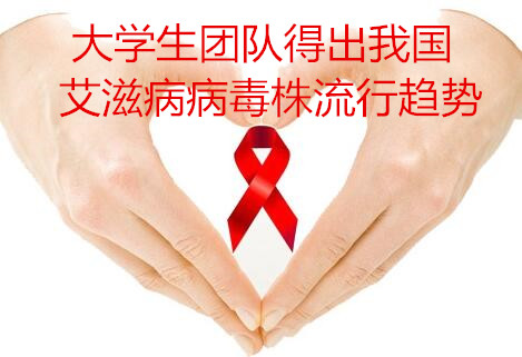 大学生团队得出我国艾滋病病毒株流行趋势