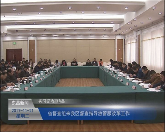 省督查组来我区督查指导“放管服”改革工作