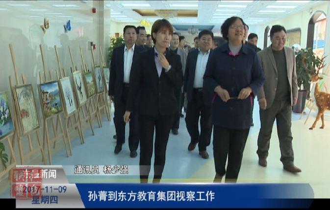 孙菁到东方教育集团视察工作