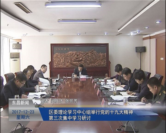 区委理论学习中心组举行党的十九大精神第三次集中学习研讨