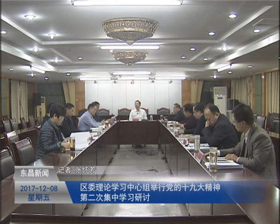 区委理论学习中心组举行党的十九大精神第二次集中学习研讨