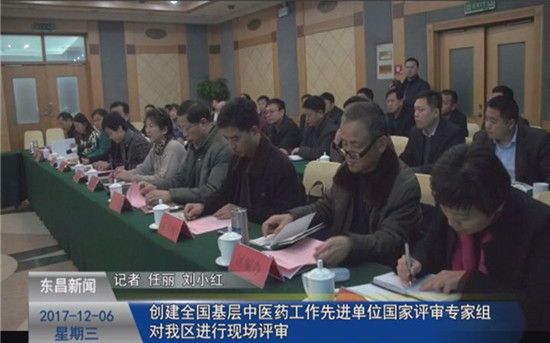 创建全国基层中医药工作先进单位国家评审专家组对我区进行现场评审