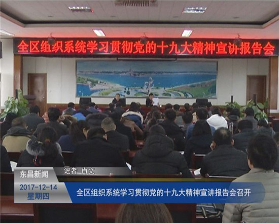 全区组织系统学习贯彻党的十九大精神宣讲报告会召开