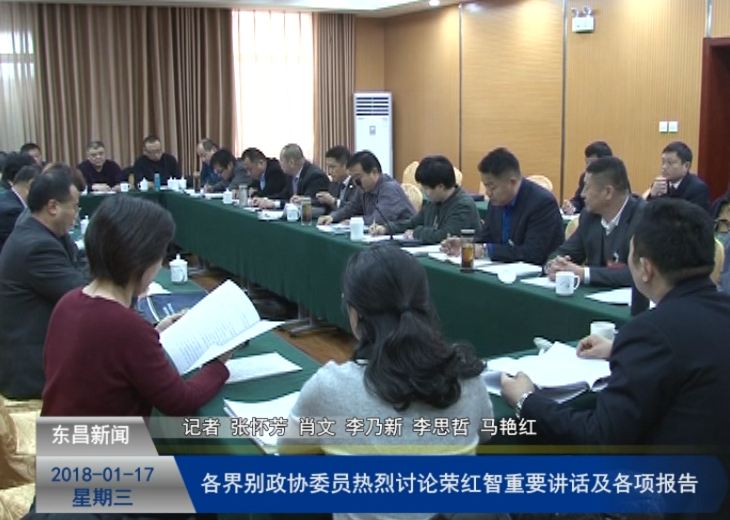 各界别政协委员热烈讨论荣红智重要讲话及各项报告