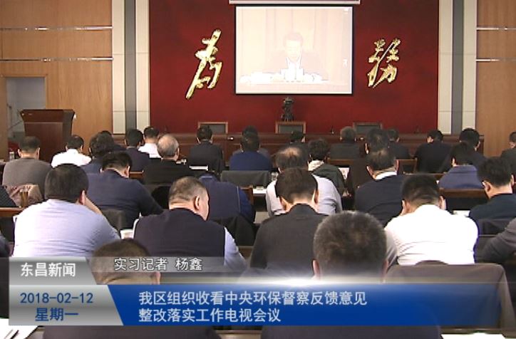 我区组织收看中央环保督察反馈意见整改落实工作电视会议