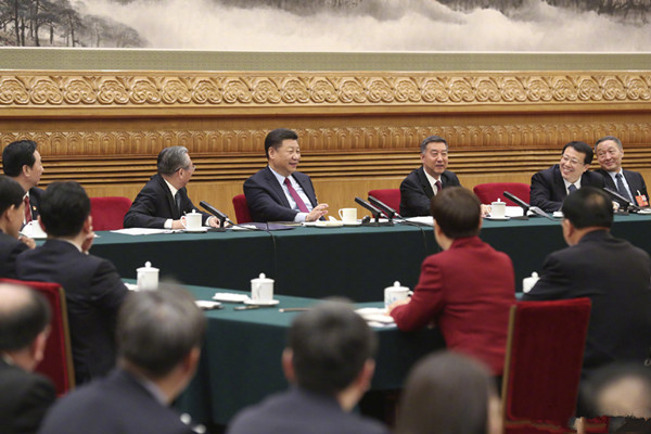 习近平参加山东代表团审议