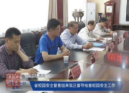 省校园安全督查组来我区督导检查校园安全工作