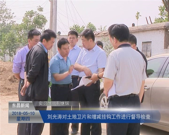刘光涛对土地卫片和增减挂钩工作进行督导检查