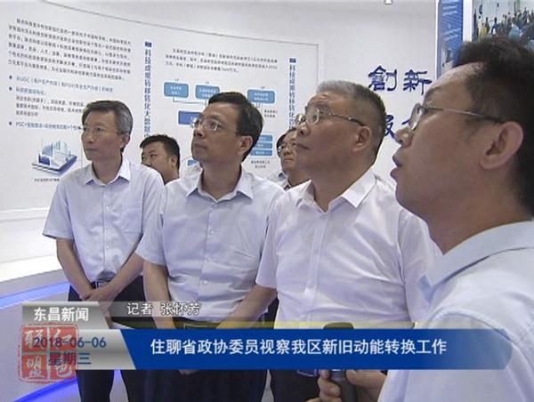 住聊省政协委员视察我区新旧动能转换工作