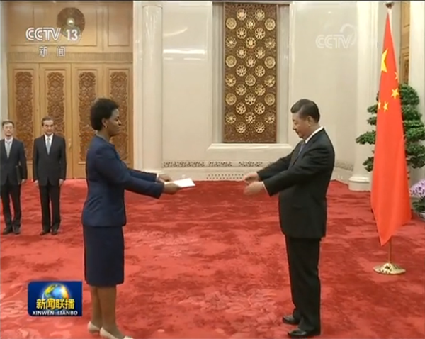 习近平接受八位新任驻华大使递交国书