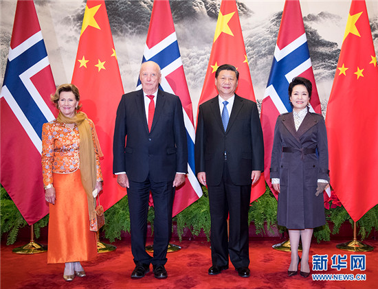 习近平同挪威国王哈拉尔五世举行会谈