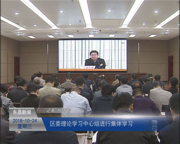 区委理论学习中心组进行集体学习