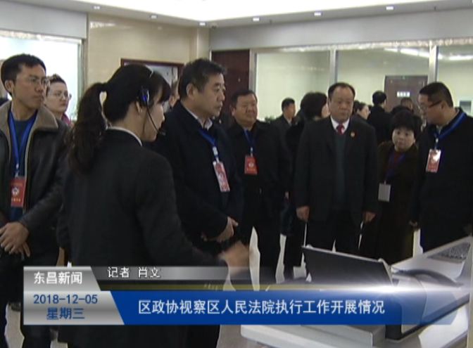区政协视察区人民法院执行工作开展情况