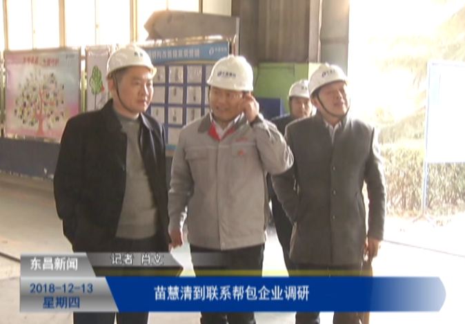 苗慧清到联系帮包企业调研