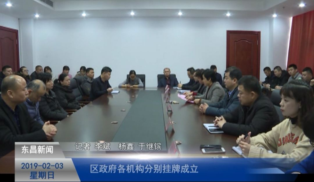 区政府各机构分别挂牌成立