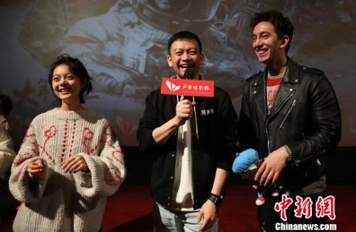 《流浪地球》主创郭帆、赵今麦、Mike隋现身南京畅聊幕后故事。 寒单 摄