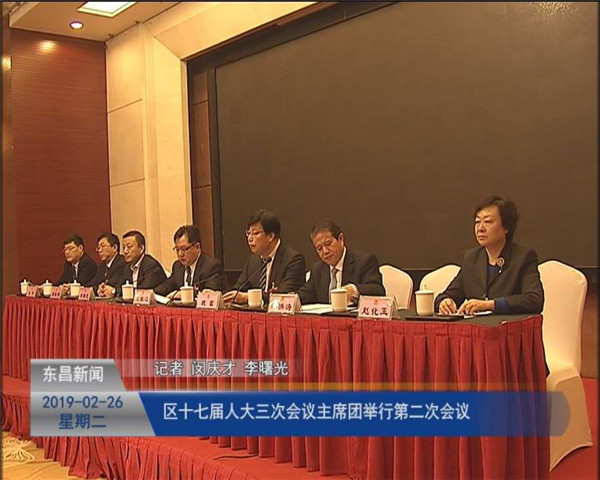 区十七届人大三次会议主席团举行第二次会议