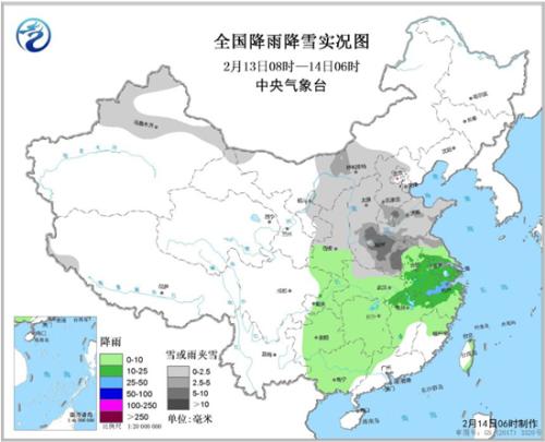 全国降雨降水图。图片来源:中央气象台 全国降雨降水图。图片来源:中央气象台