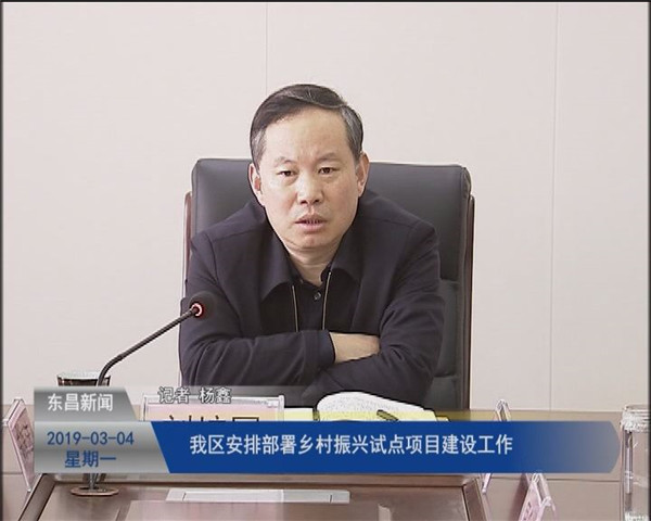 我区安排部署乡村振兴试点项目建设工作