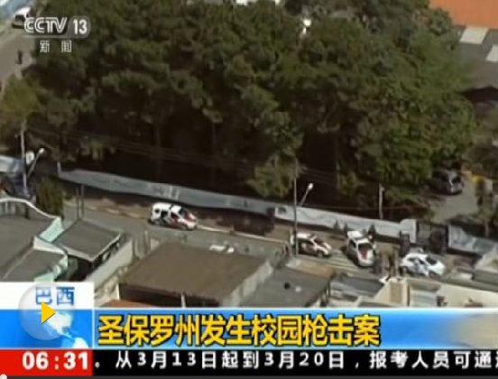 巴西圣保罗州一公立学校发生枪击案 已致10死23伤