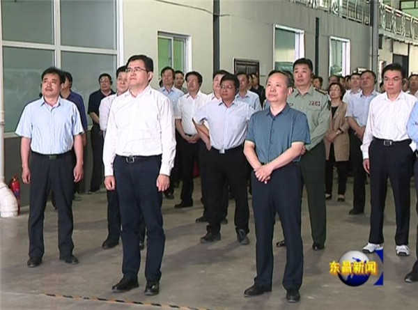 全市新旧动能转换重点项目上半年现场观摩会  与会人员来我区观摩