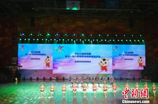 图为贵州代表团节目《花样跳绳》。 韩章云 摄