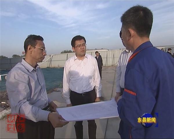 孙爱军来我区部分企业重点项目现场办公