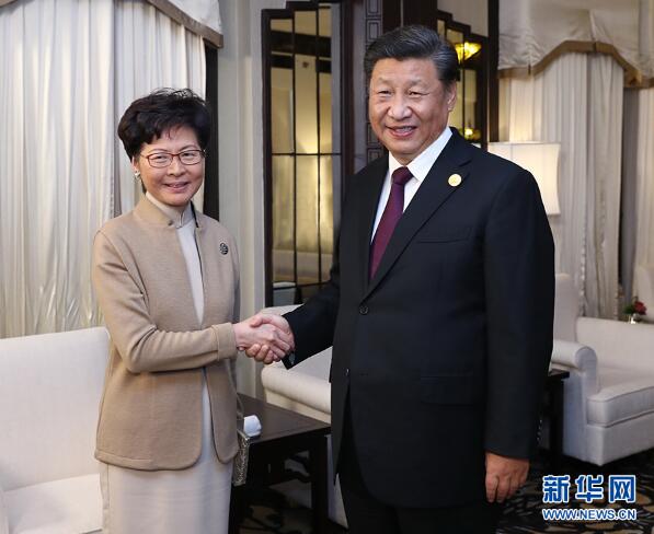 林郑月娥：感谢中央出台一系列惠及香港社会不同阶层市民的政策措施