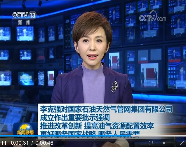李克强对国家石油天然气管网集团有限公司成立作出重要批示