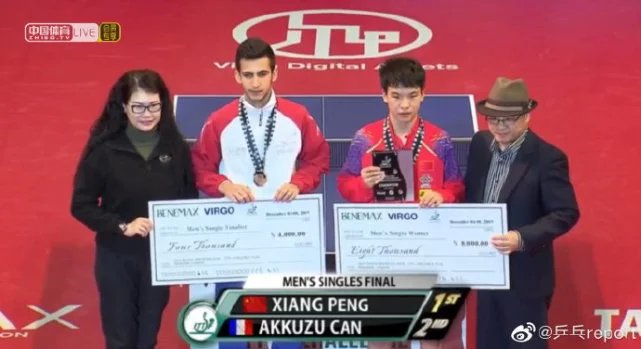 完美！16岁世青赛冠军7连胜称雄，张继科传人4-2完胜夺冠