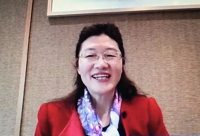 第二届新冠肺炎多学科论坛-贝因美妇幼分论坛连线刘兴会。视频截图