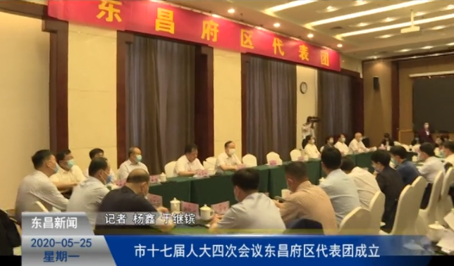 市十七届人大四次会议东昌府区代表团成立