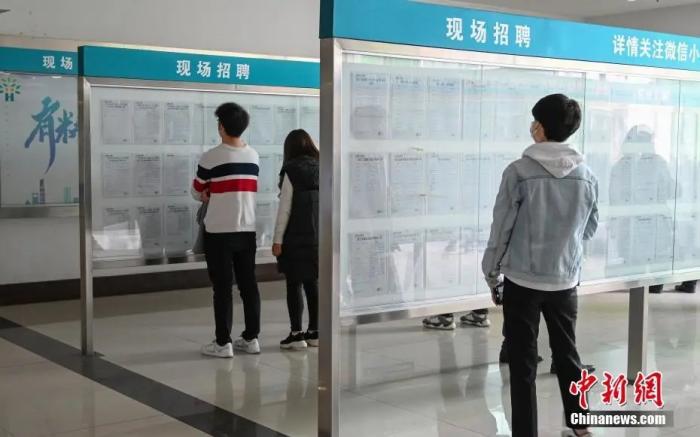 资料图：4月14日，浙江杭州举办2020杭州市春季系列综合性现场招聘会。<a target='_blank' href='http://www.chinanews.com/'>中新社</a>记者 王刚 摄