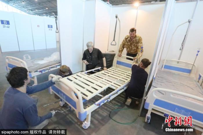 当地时间2020年4月23日消息，圣彼得堡方舱医院即将投入使用，系俄罗斯首家方舱医院。