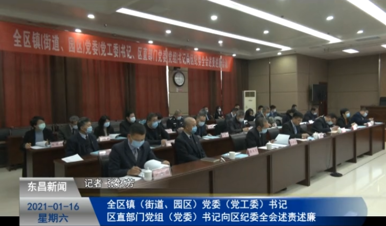 全区镇（街道、园区）党委（党工委）书记、区直部门党组（党委）书记向区纪委全会述责述廉
