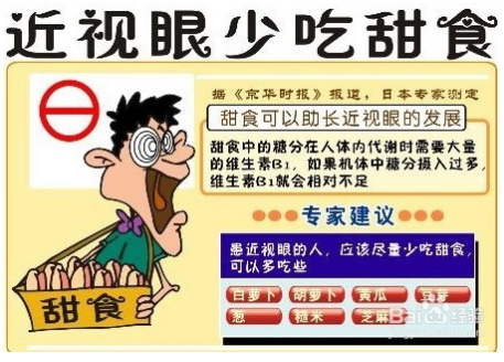 女生近视1500度 专家释疑：与大量吃甜食有一定关系