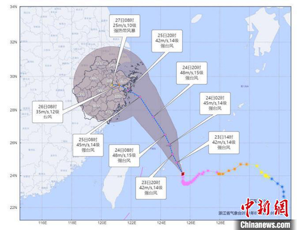 “烟花”带来风雨潮三碰头 浙江启动防台风Ⅱ级应急响应