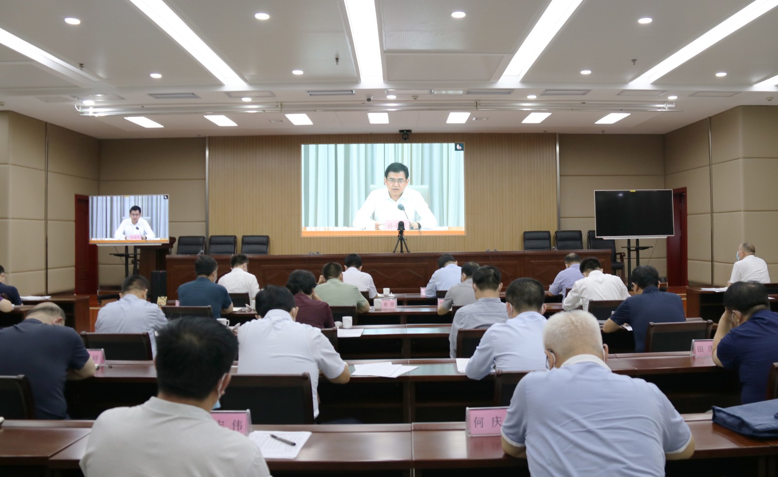 东昌府区组织收听收看全市法治政府建设示范创建推进会