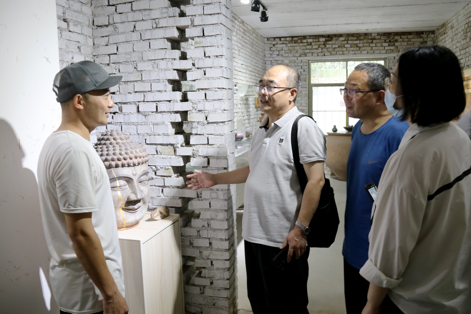 东昌府区政协文化组委员视察非物质文化遗产保护工作